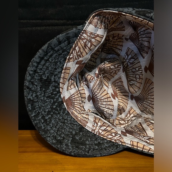 Goorin Bros Gray Print Hat Cap Newsboy Cabbie Golf Mens Small 100% cotton - Picture 6 of 11